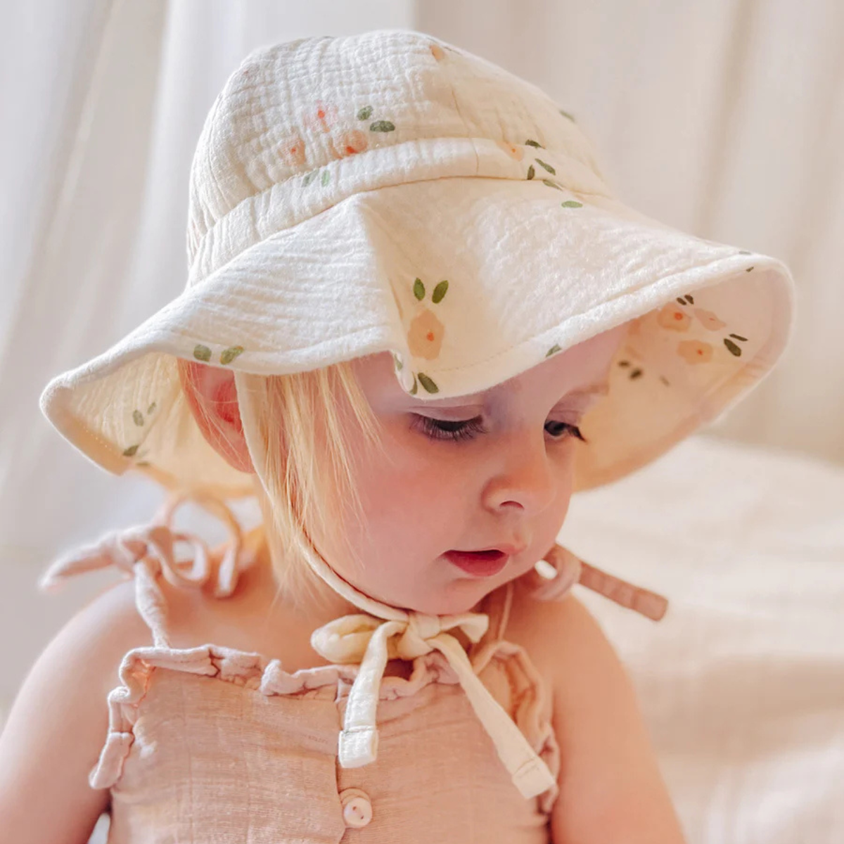 Over the Dandelions organic Muslin Sun Hat