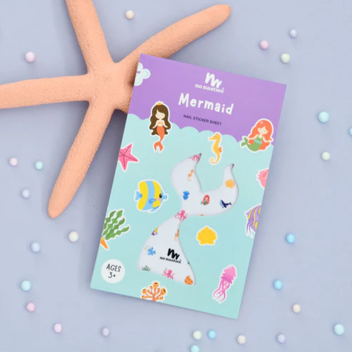 No Nasties Nail Sticker Sheet Themed