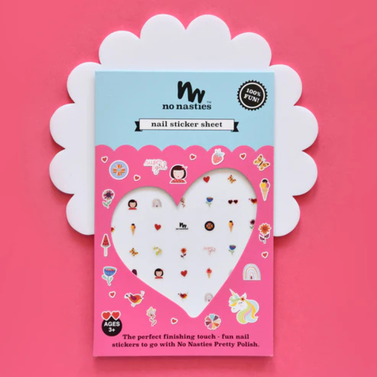 No Nasties Nail Sticker Sheet Themed