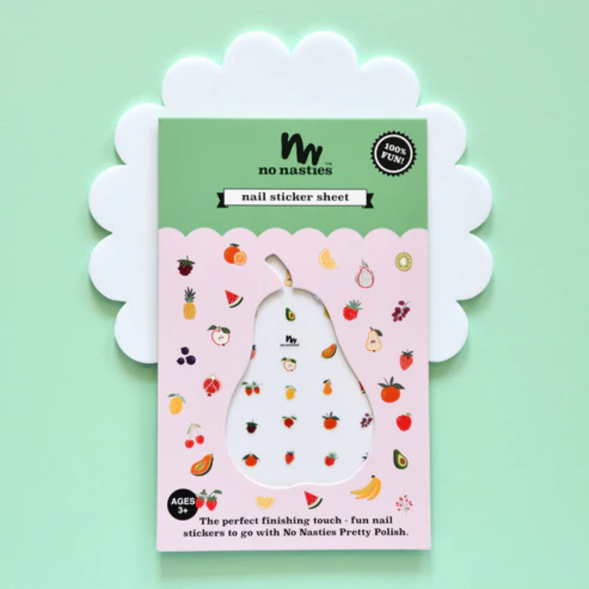No Nasties Nail Sticker Sheet Themed