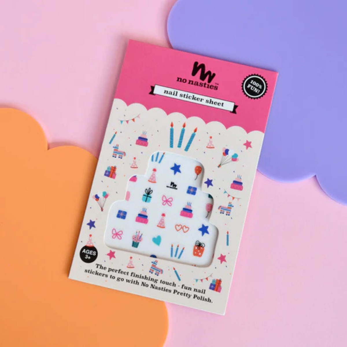 No Nasties Nail Sticker Sheet Themed