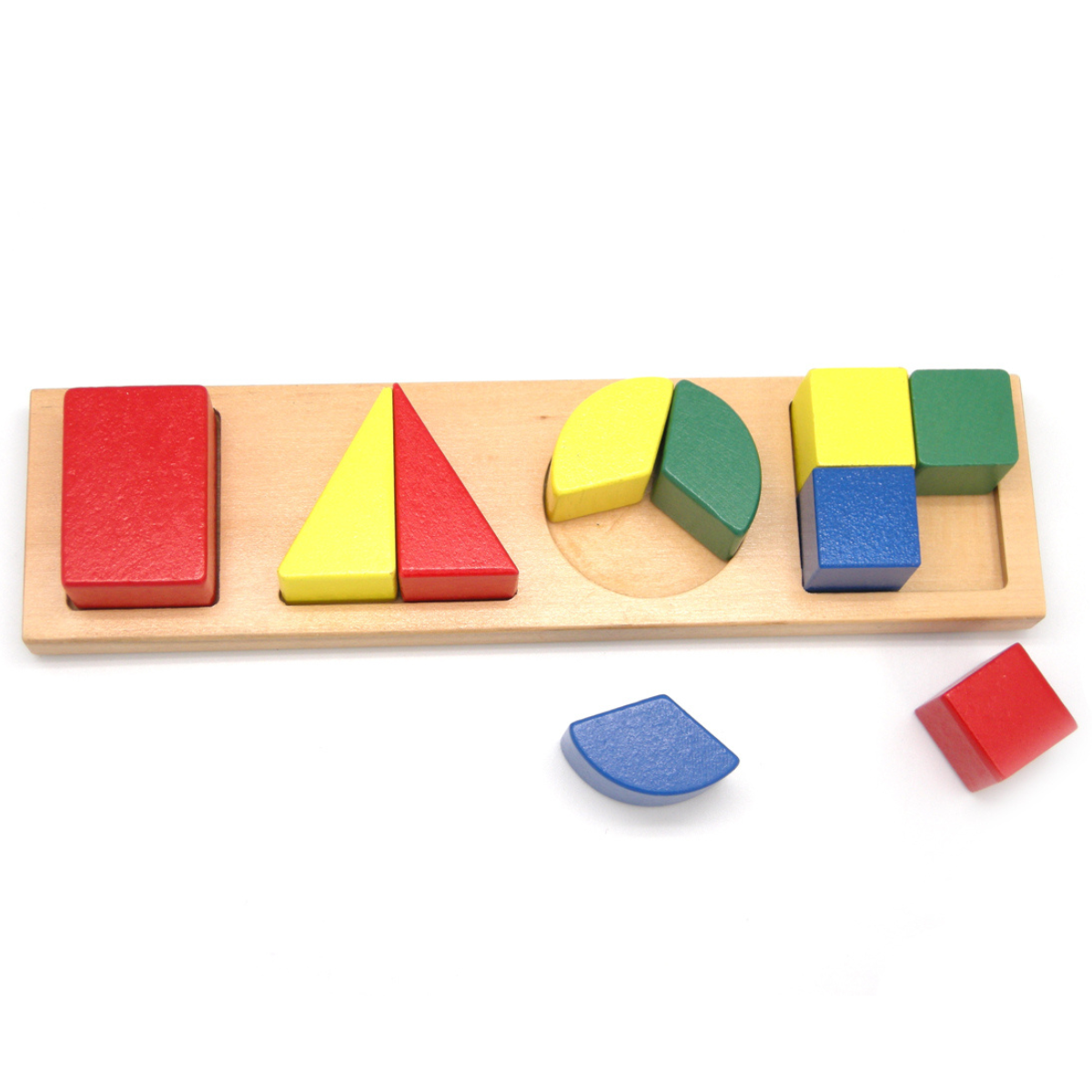 Kaper Kidz Wooden Shape & Fraction Puzzle