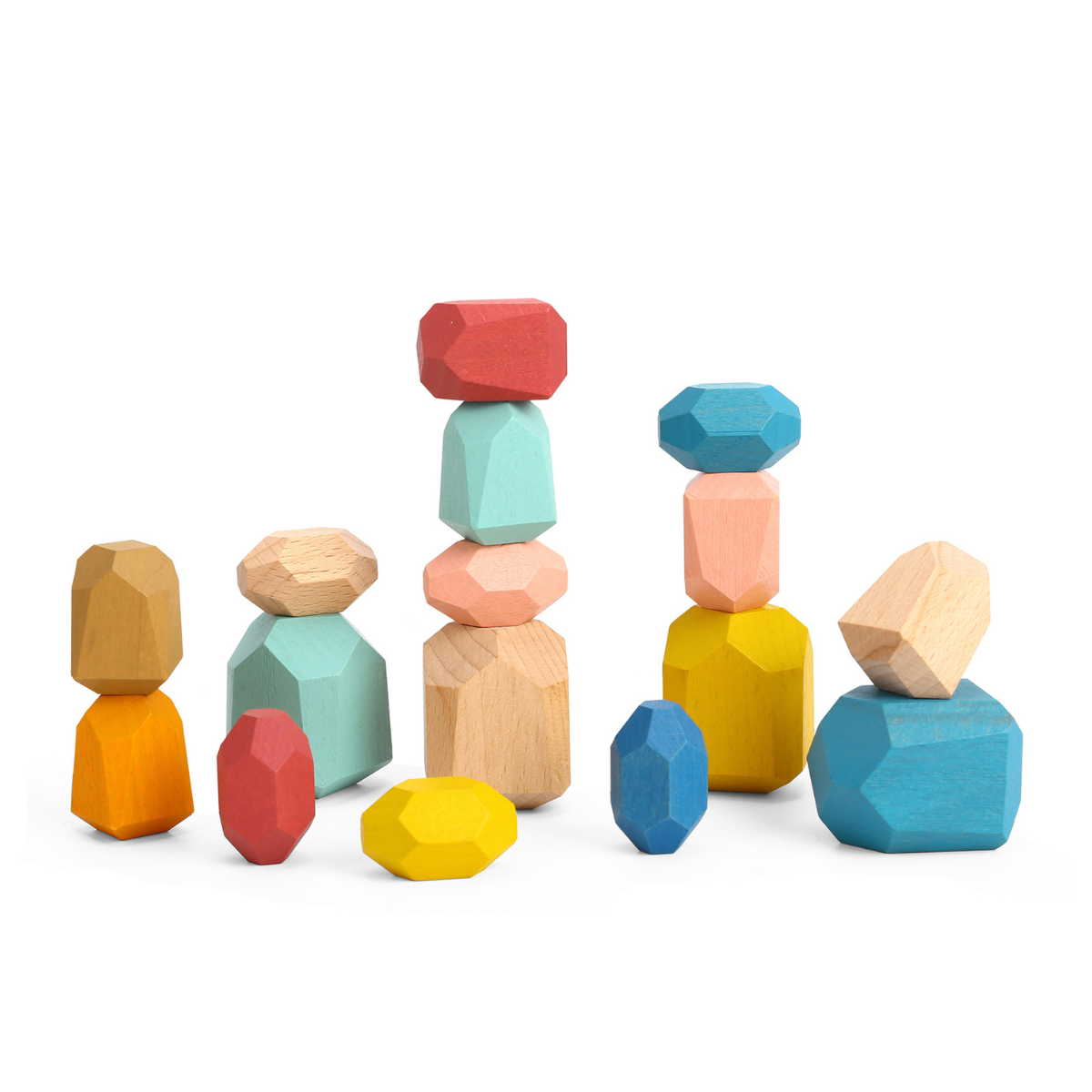 Wooden Stacking Stone Blocks