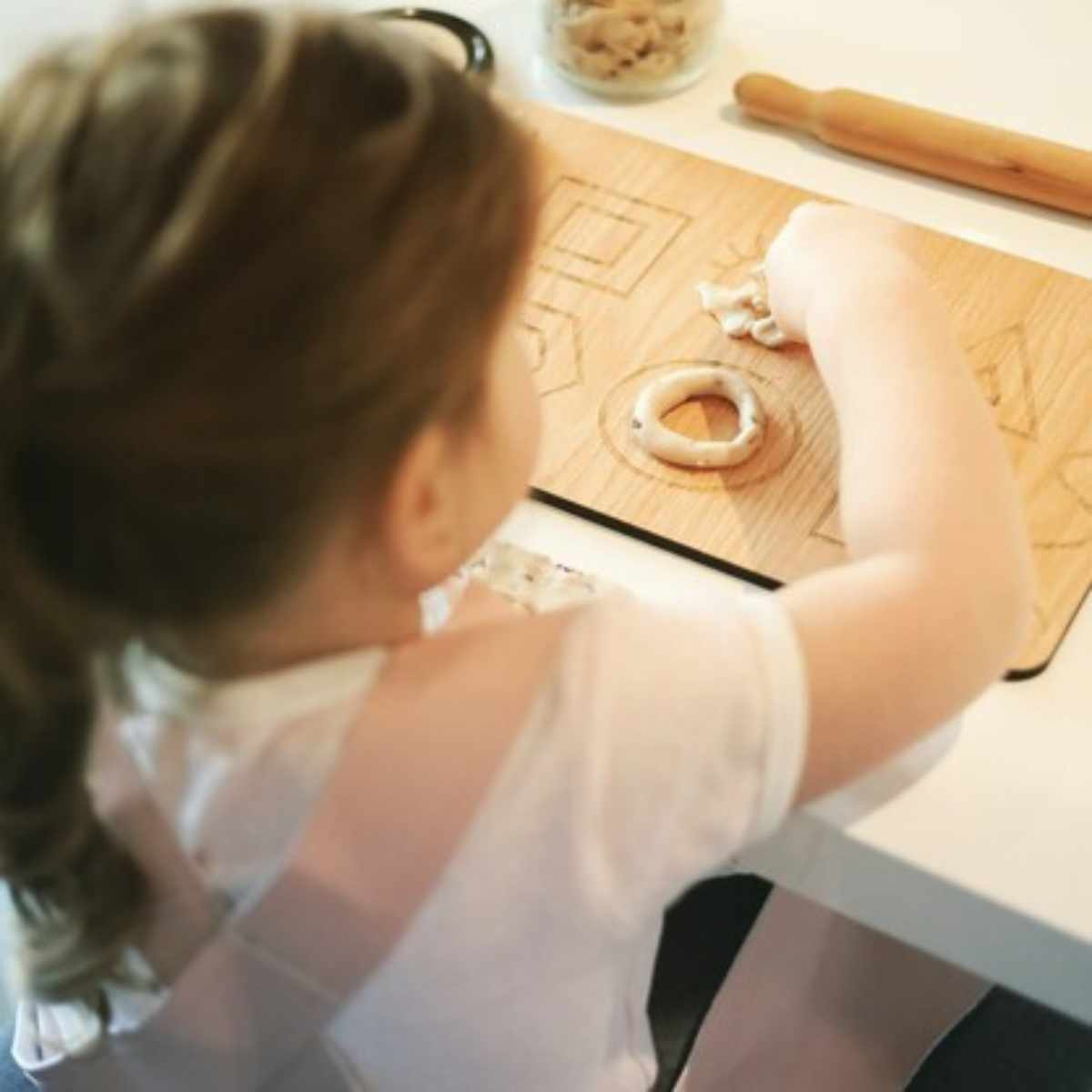 The GF Dough Co Wooden Montessori Shaping Board