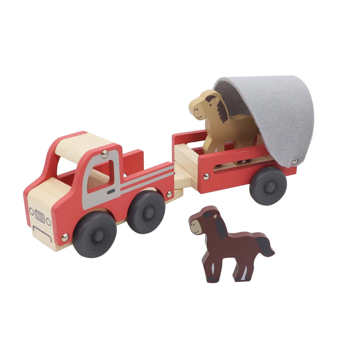 Kaper Kidz Wooden Truck with Horse Float