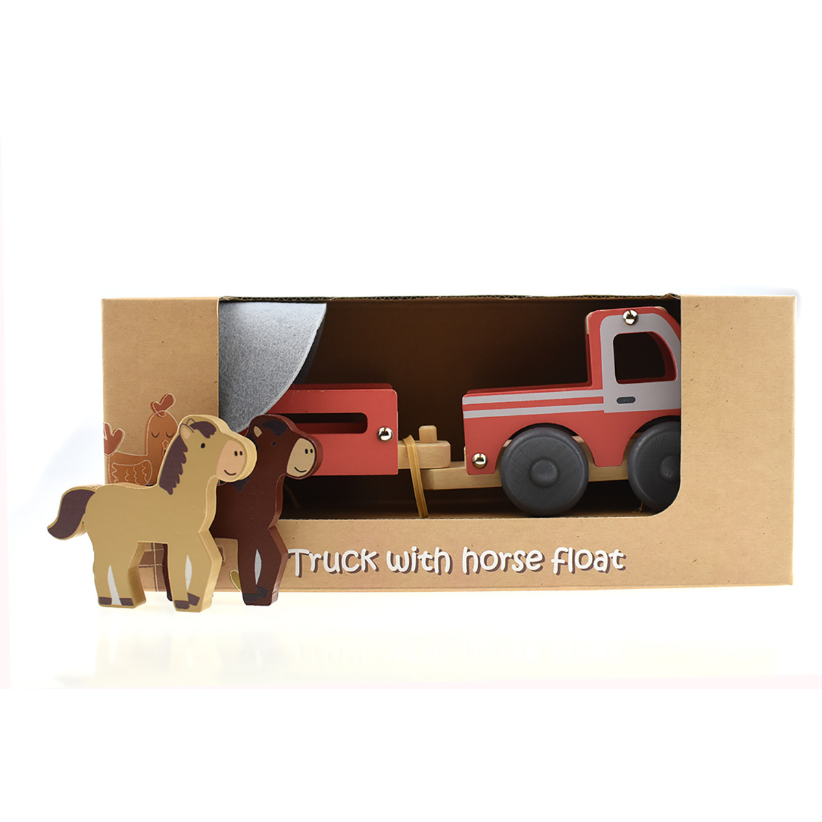 Kaper Kidz Wooden Truck with Horse Float