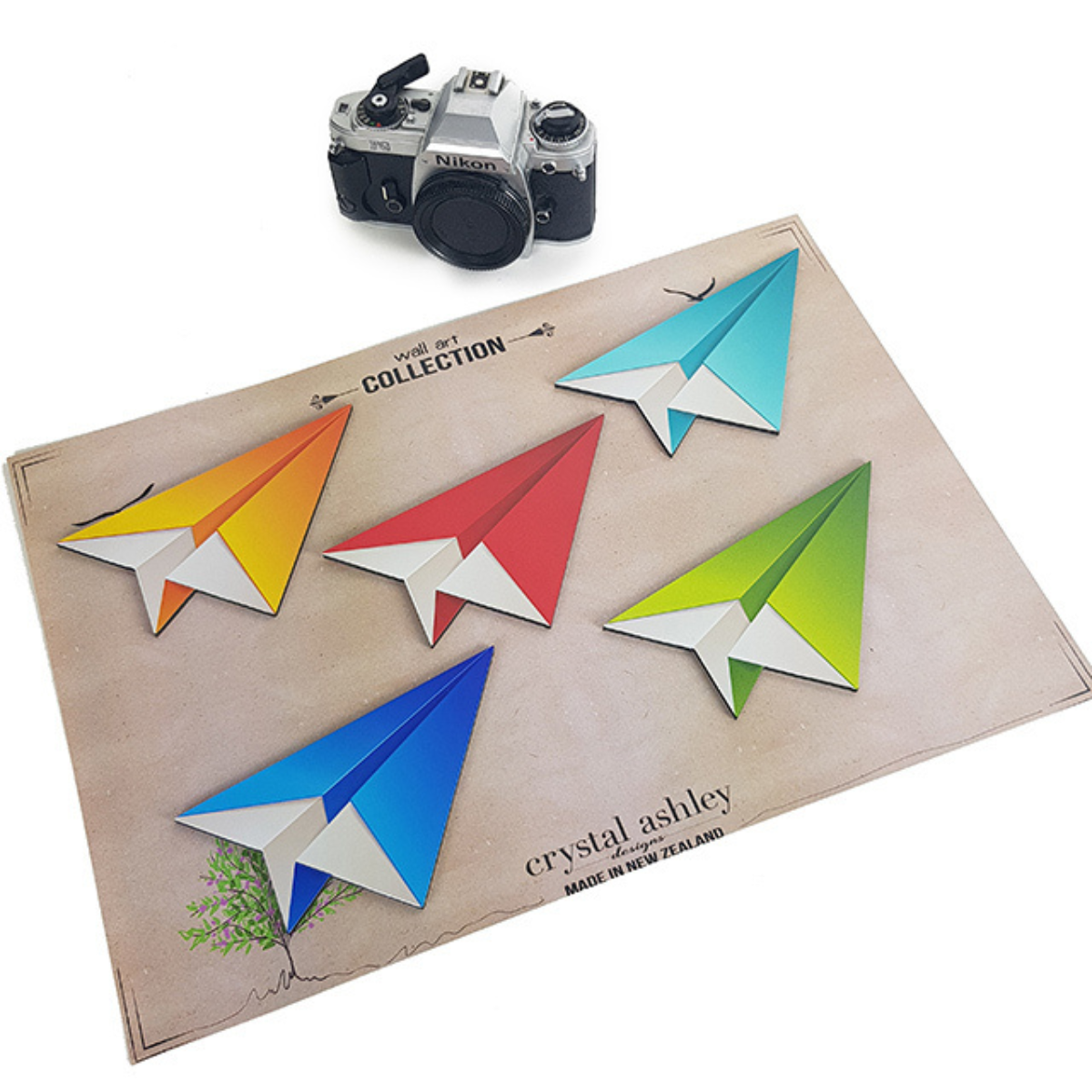 Crystal Ashley ACM Printed Origami Planes Set