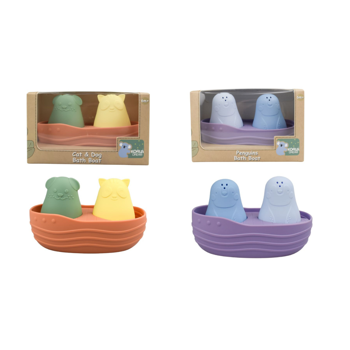 Koala Dream Silicone Bath Boat and Animal Squirter