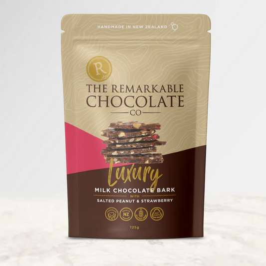 Remarkable Chocolate Luxury Bark Salted Peanut & Strawberry