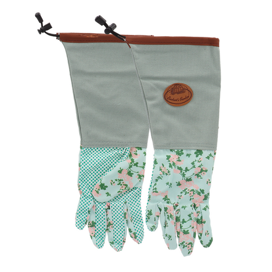 Rose Print Garden Gloves Long