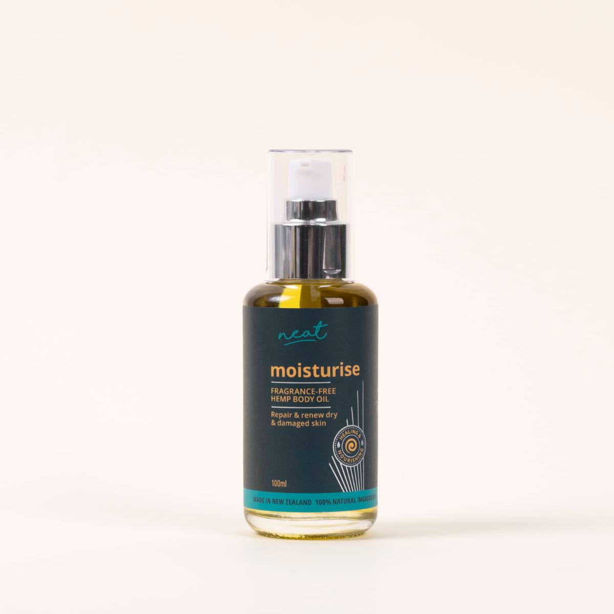 Neat Hempseed and Aloe Vera Body Oil with Harakeke and Kowhai