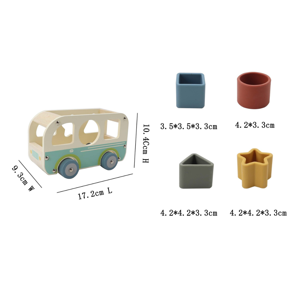 Kaper Kidz EcoShape Wheelie Van Shape Sorter