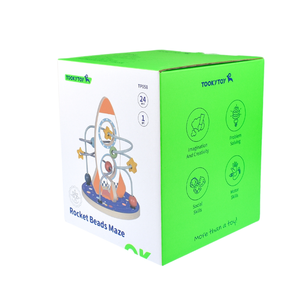 Tooky Toy Space Rocket Bead Maze