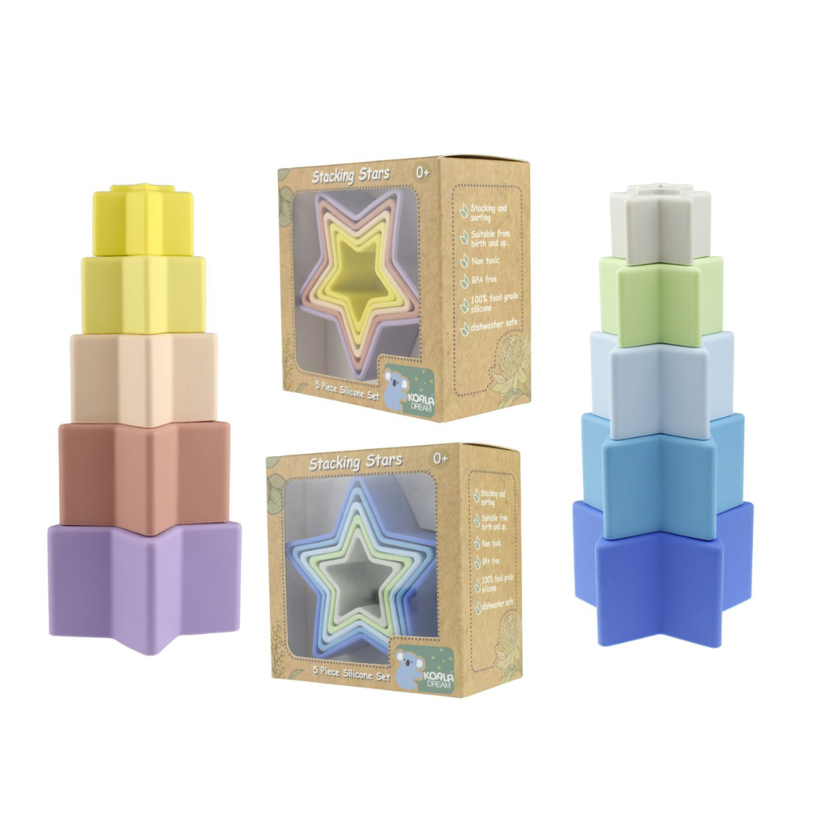 Koala Dream Silicone Stacking Stars