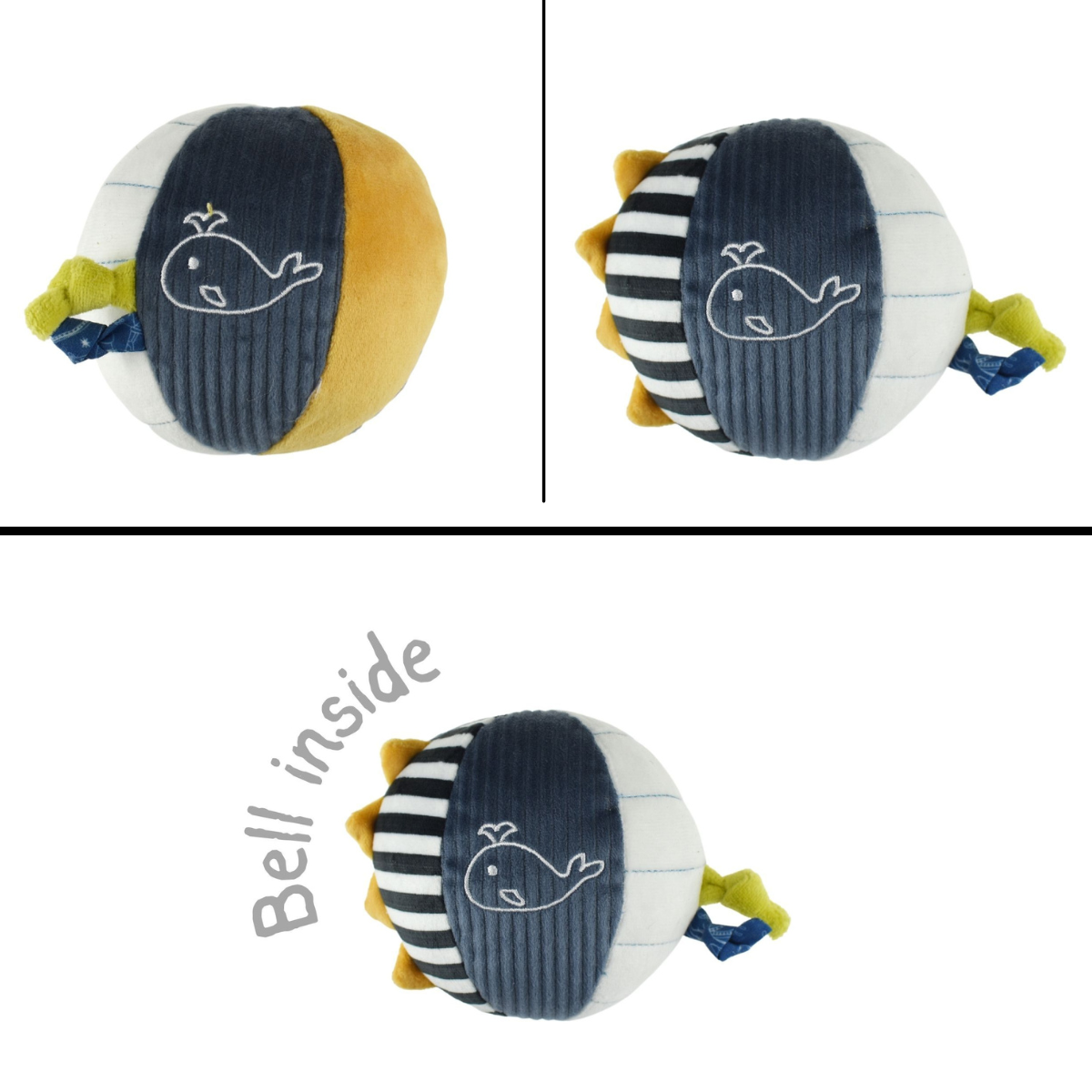 Snuggle Buddy Splashy Whale Textured Ball