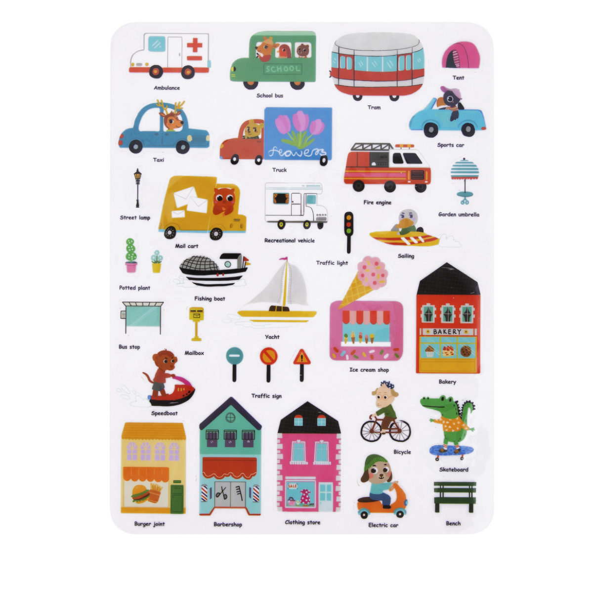 Tooky Toy Silicone Sticker Books
