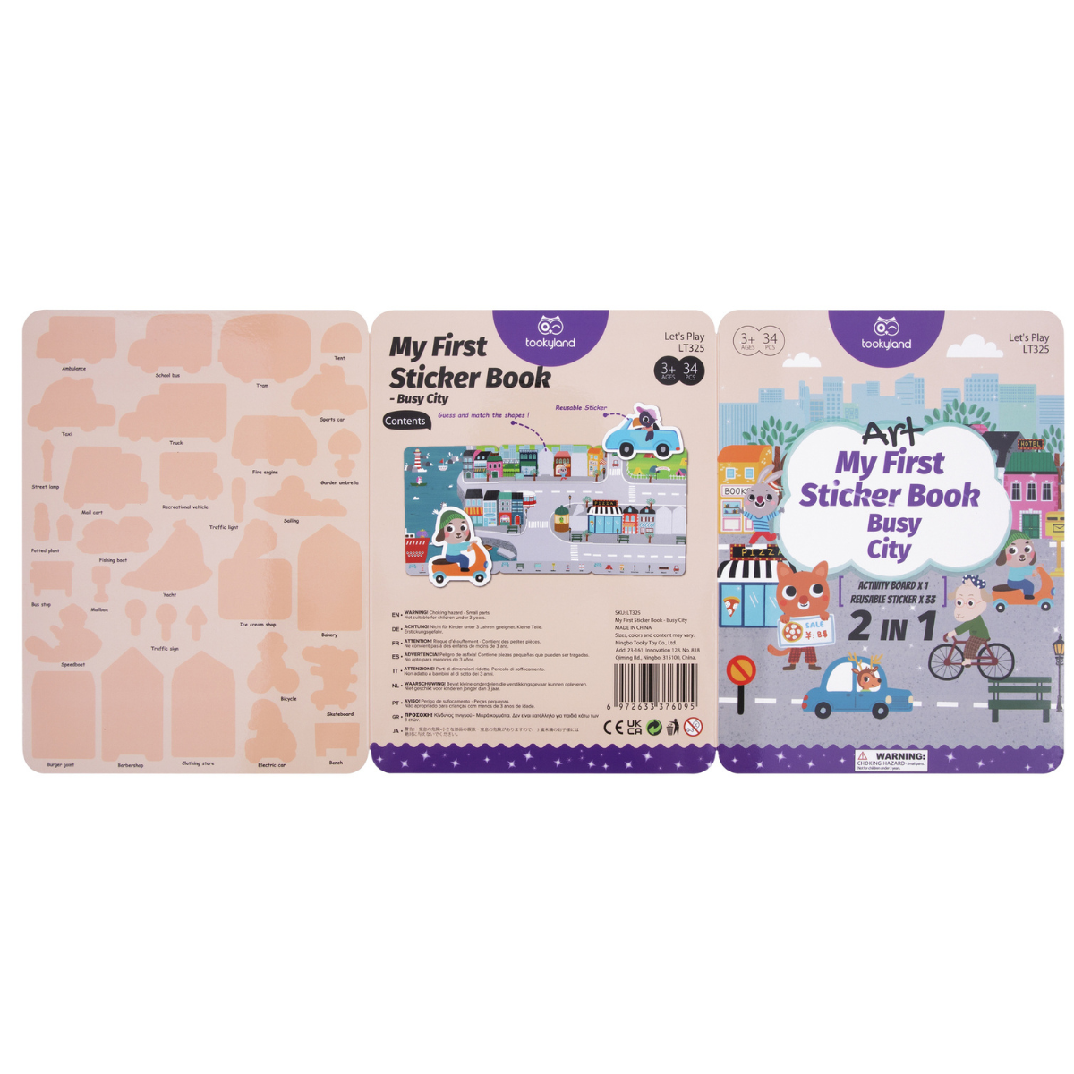 Tooky Toy Silicone Sticker Books