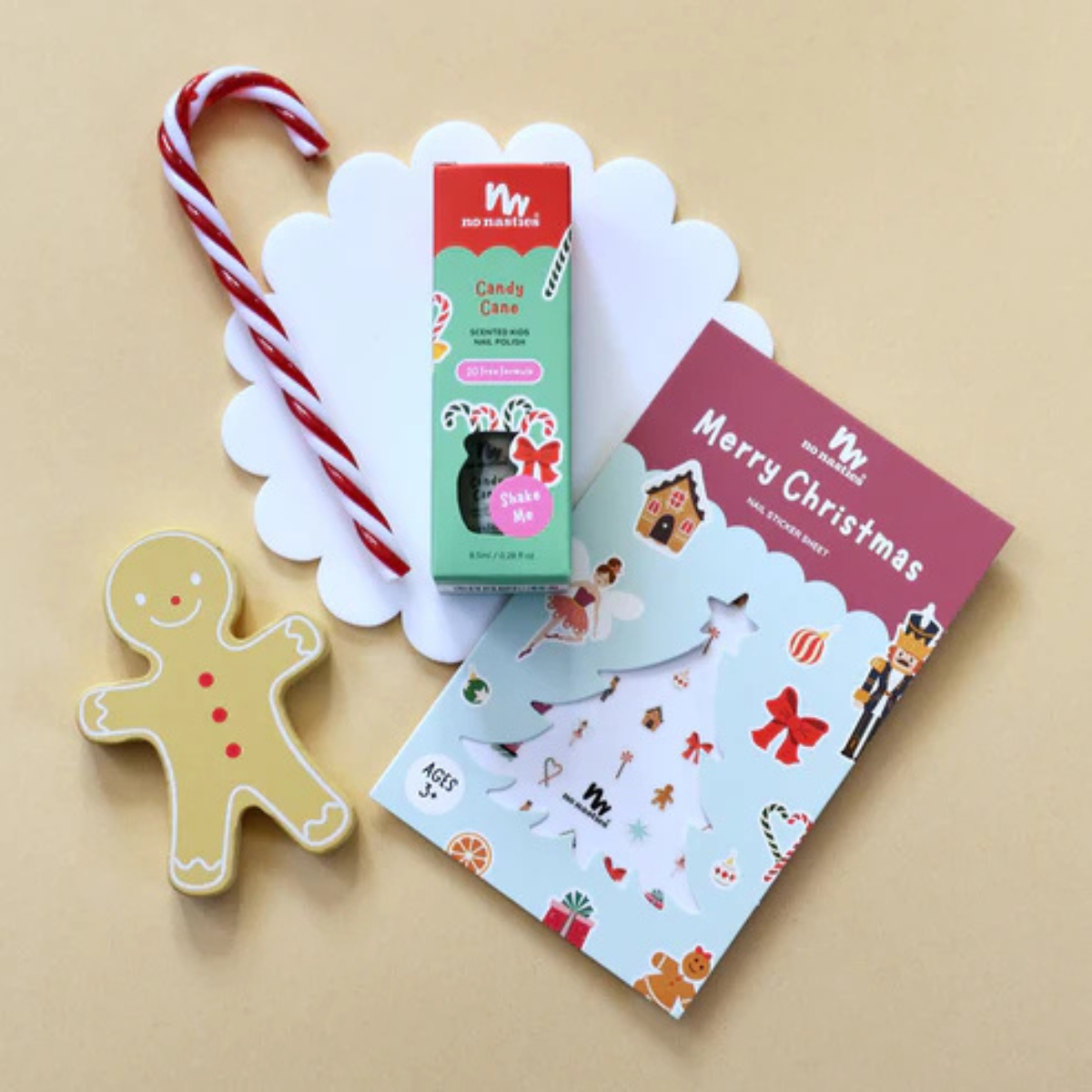 No Nasties Nail Sticker Sheet Christmas
