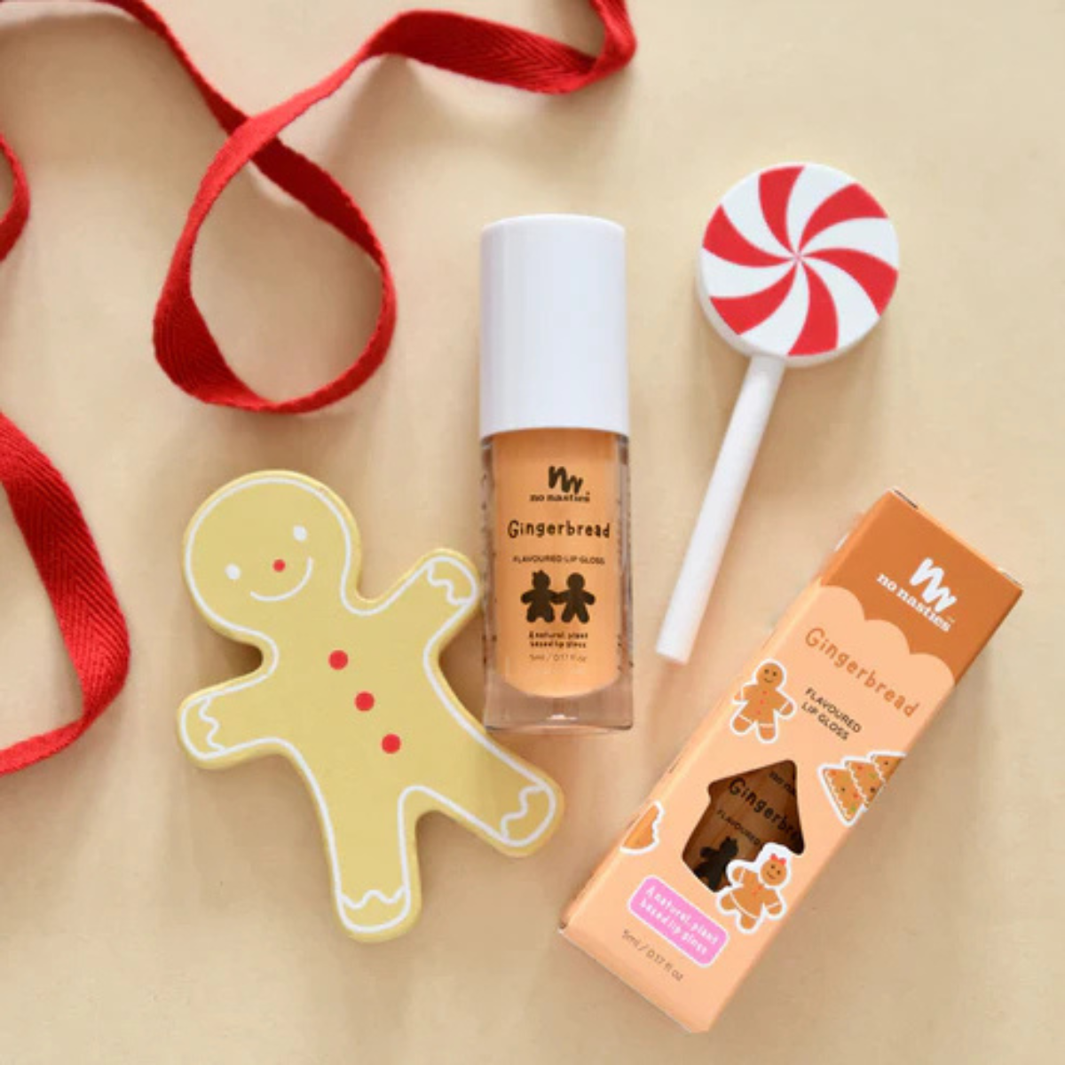 No Nasties Kids Natural Lip Gloss Wands - Christmas Editions
