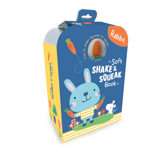 Soft Shake & Squeak Book Rabbit