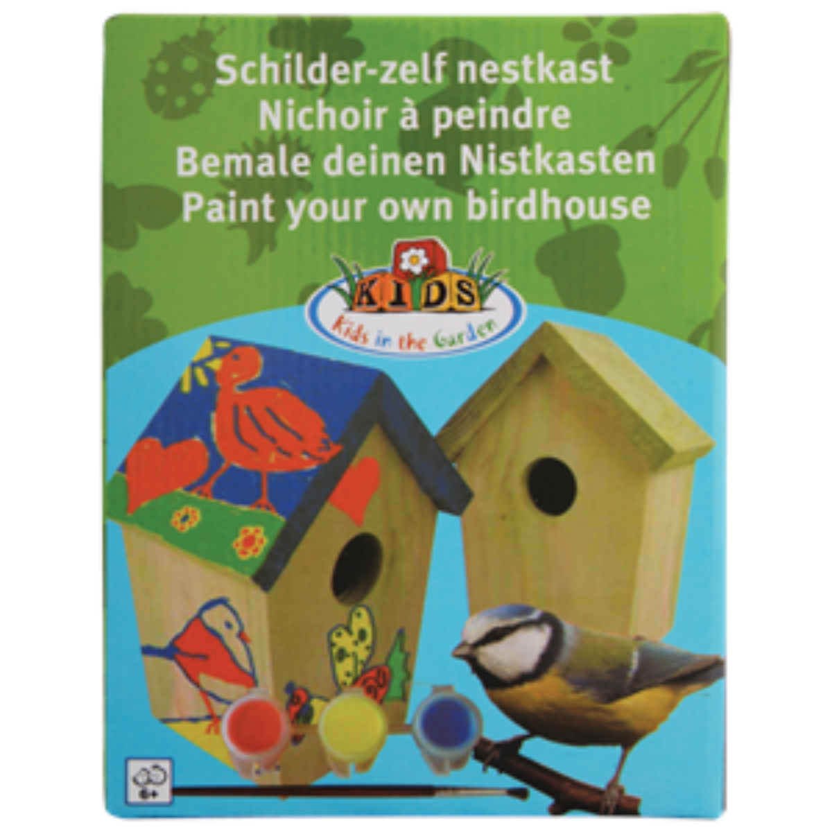 Esschert Design Kids DIY Nesting Box with Paints