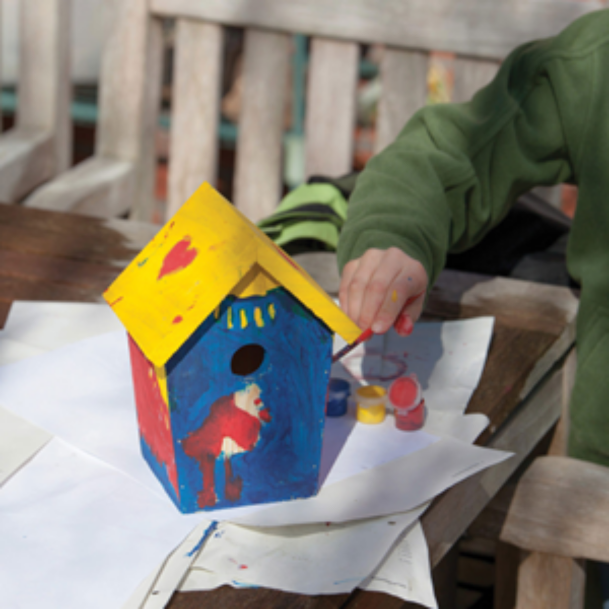 Esschert Design Kids DIY Nesting Box with Paints