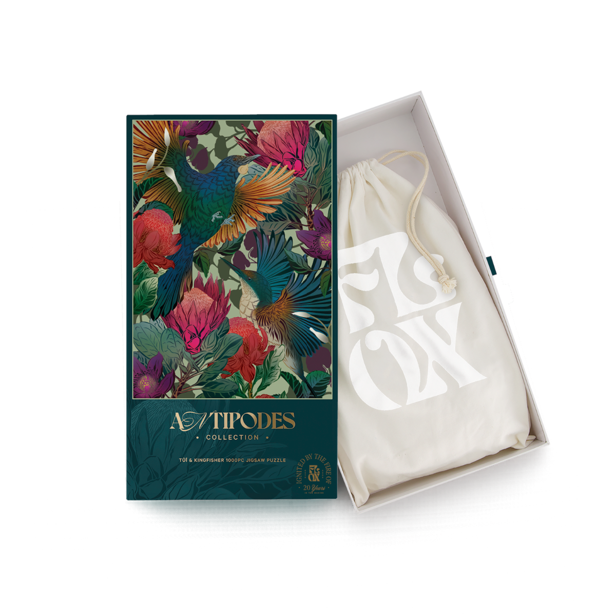 FLOX Antipodes Tūī &amp; Kingfisher 1000-piece puzzle