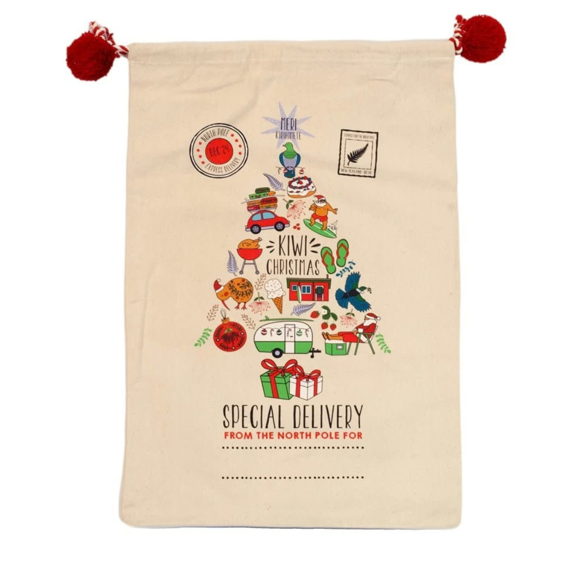 Moana Road Santa Sack