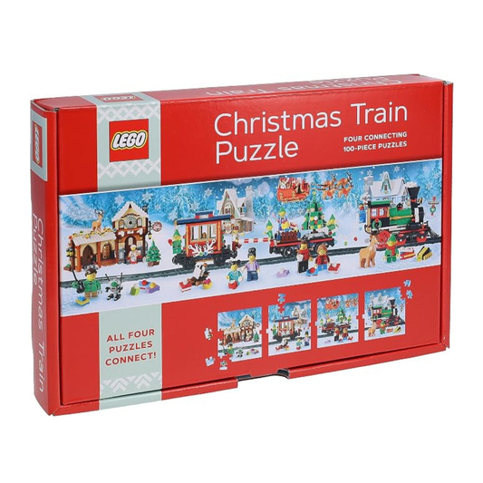 Lego Christmas Train 4 Connecting 100 Piece Puzzles