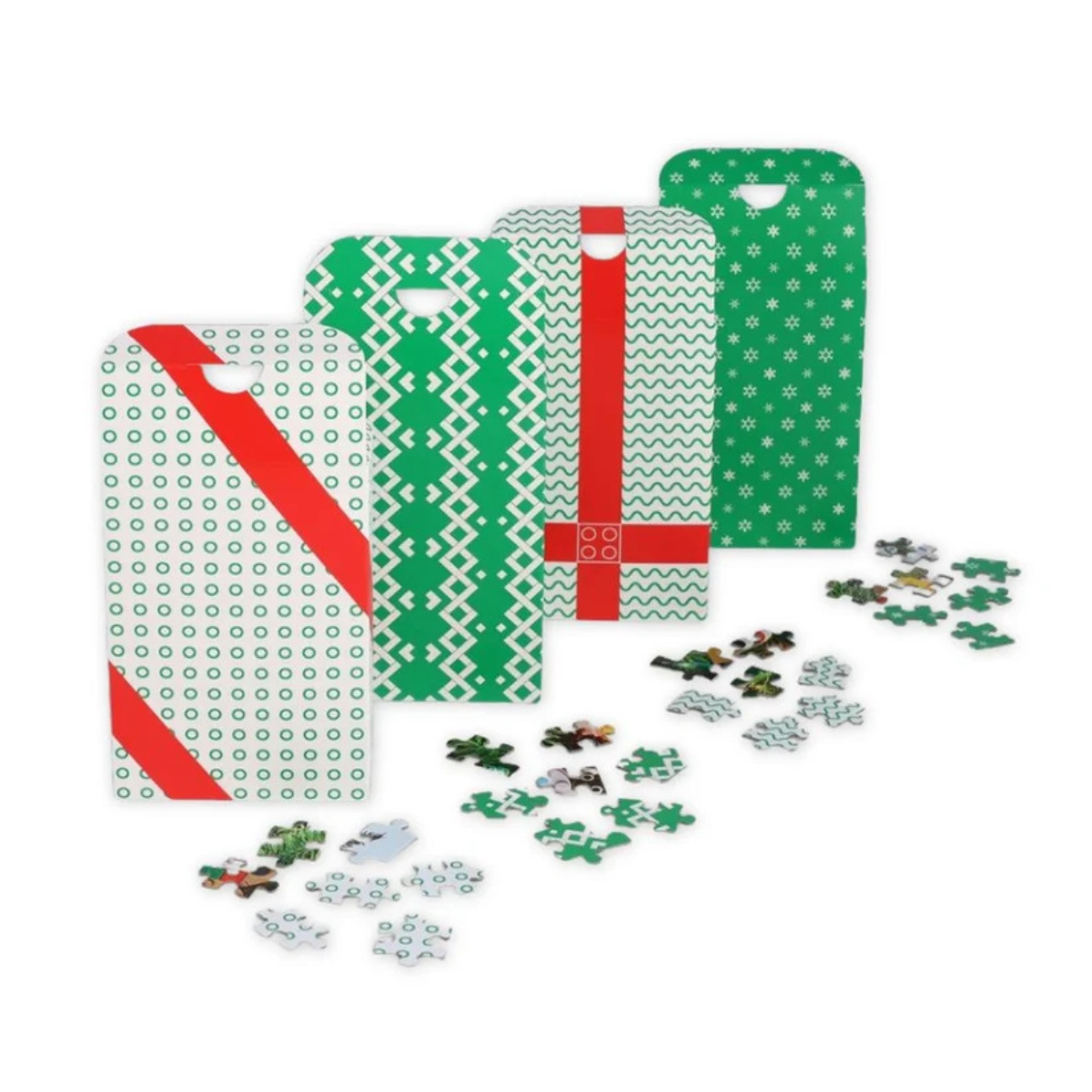 Lego Christmas Tree 4 Connecting 100 Piece Puzzles