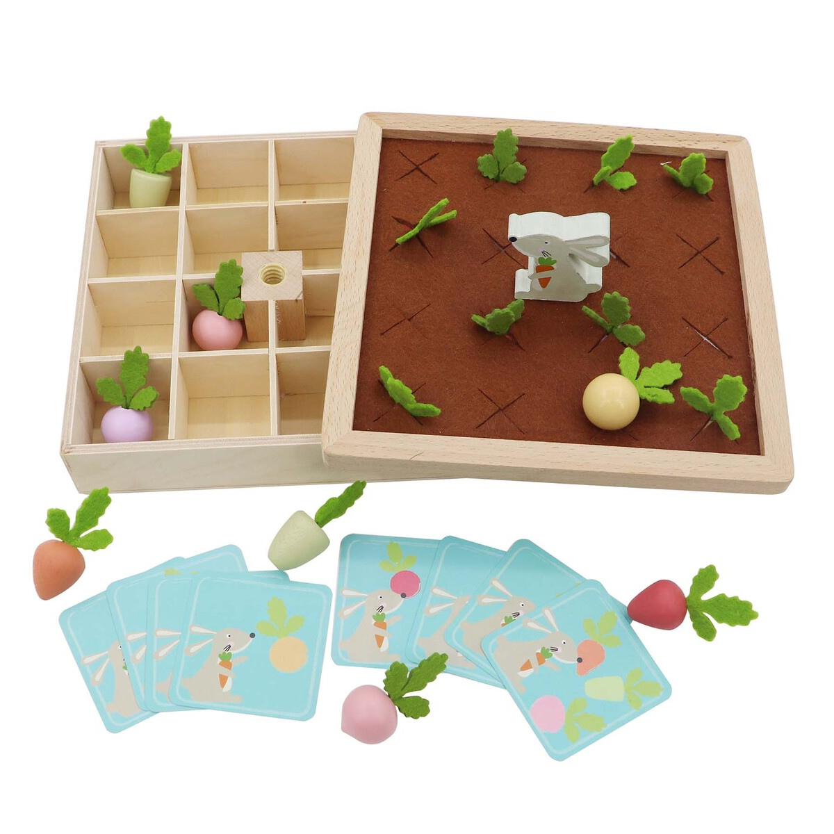 Kaper KidzWooden Radish Farm Memory Game