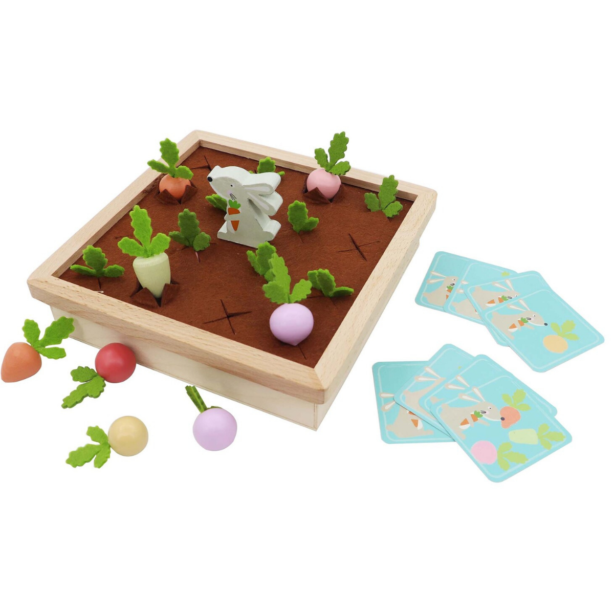 Kaper KidzWooden Radish Farm Memory Game