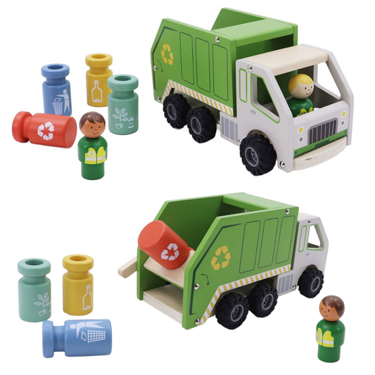 Kaper Kidz The Wooden Recycling Garbage Truck