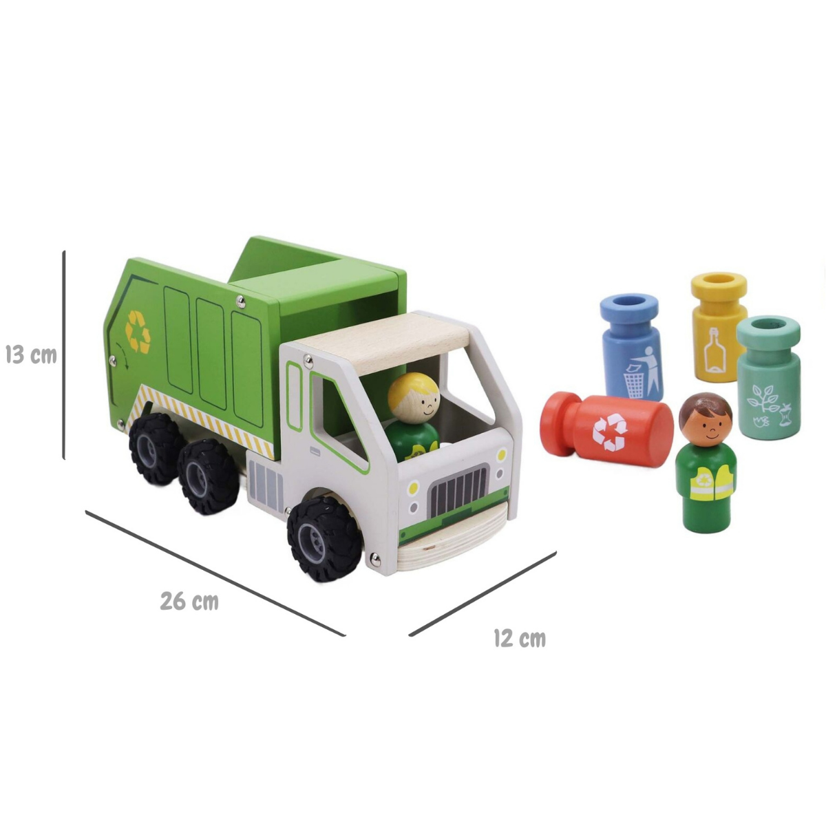 Kaper Kidz The Wooden Recycling Garbage Truck