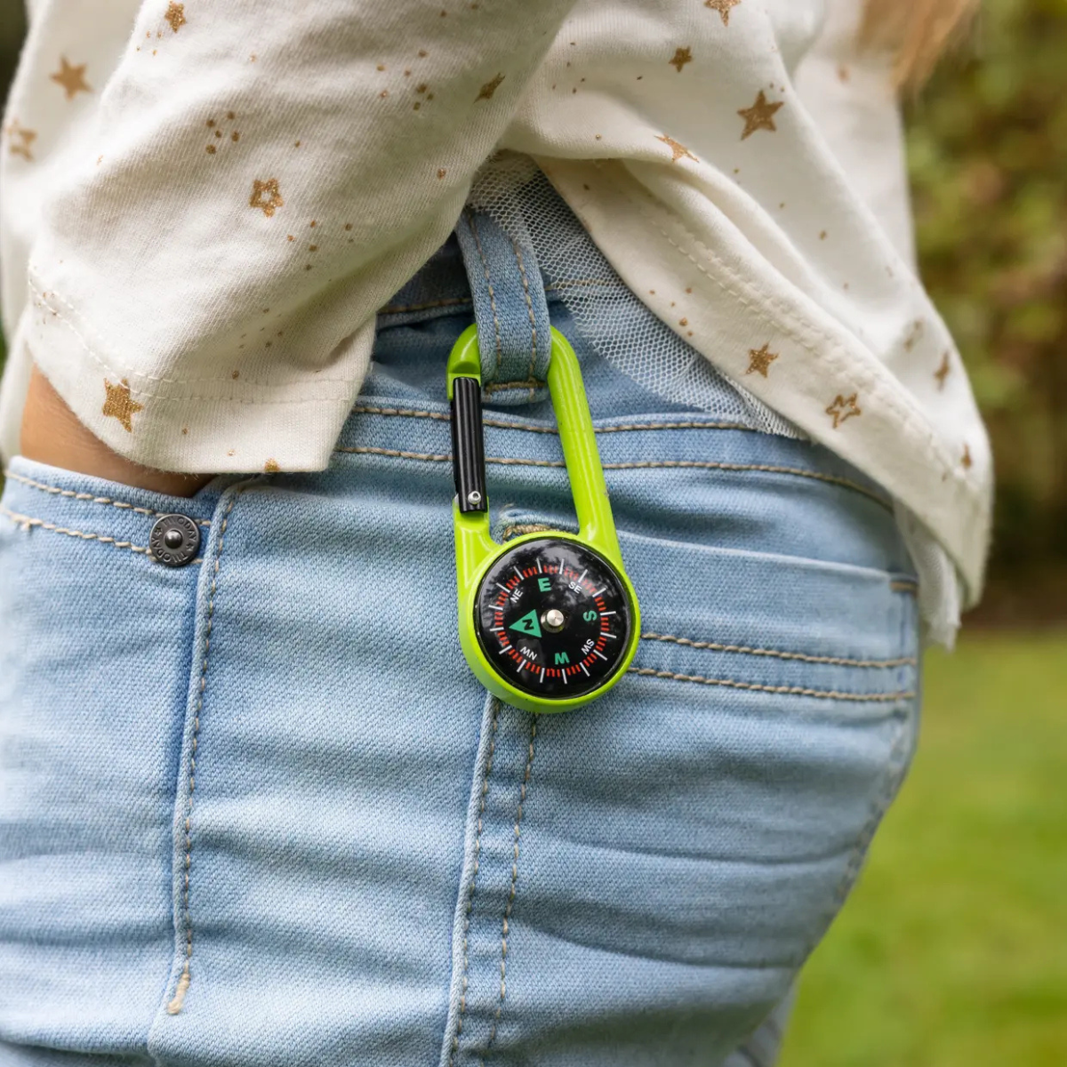 Carabiner with Compass - Kids in the Garden by Esschert Design