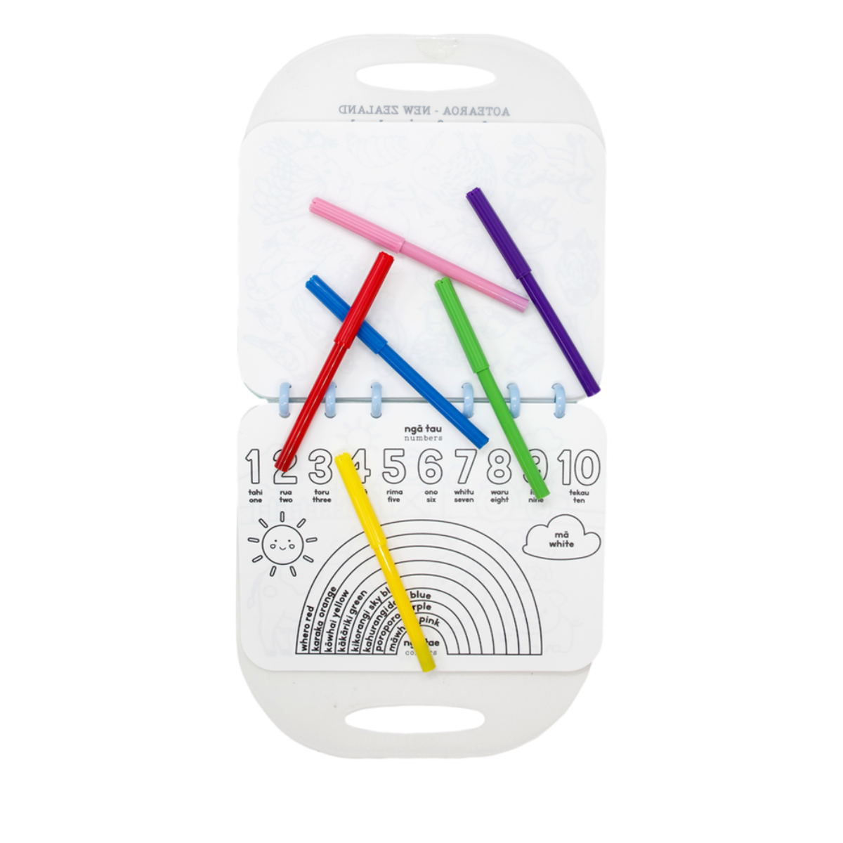 Moana Road Colour & Wipe Book