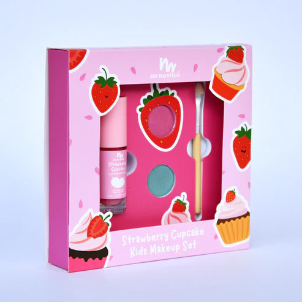 No Nasties Strawberry Cupcake Natural Kids Makeup Gift Set