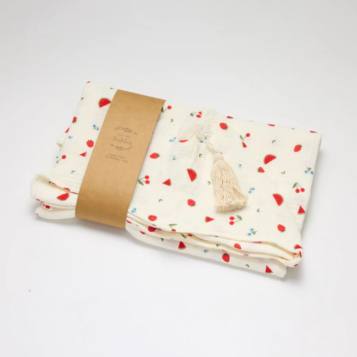 Over the Dandelions Hooded Organic Muslin Towel