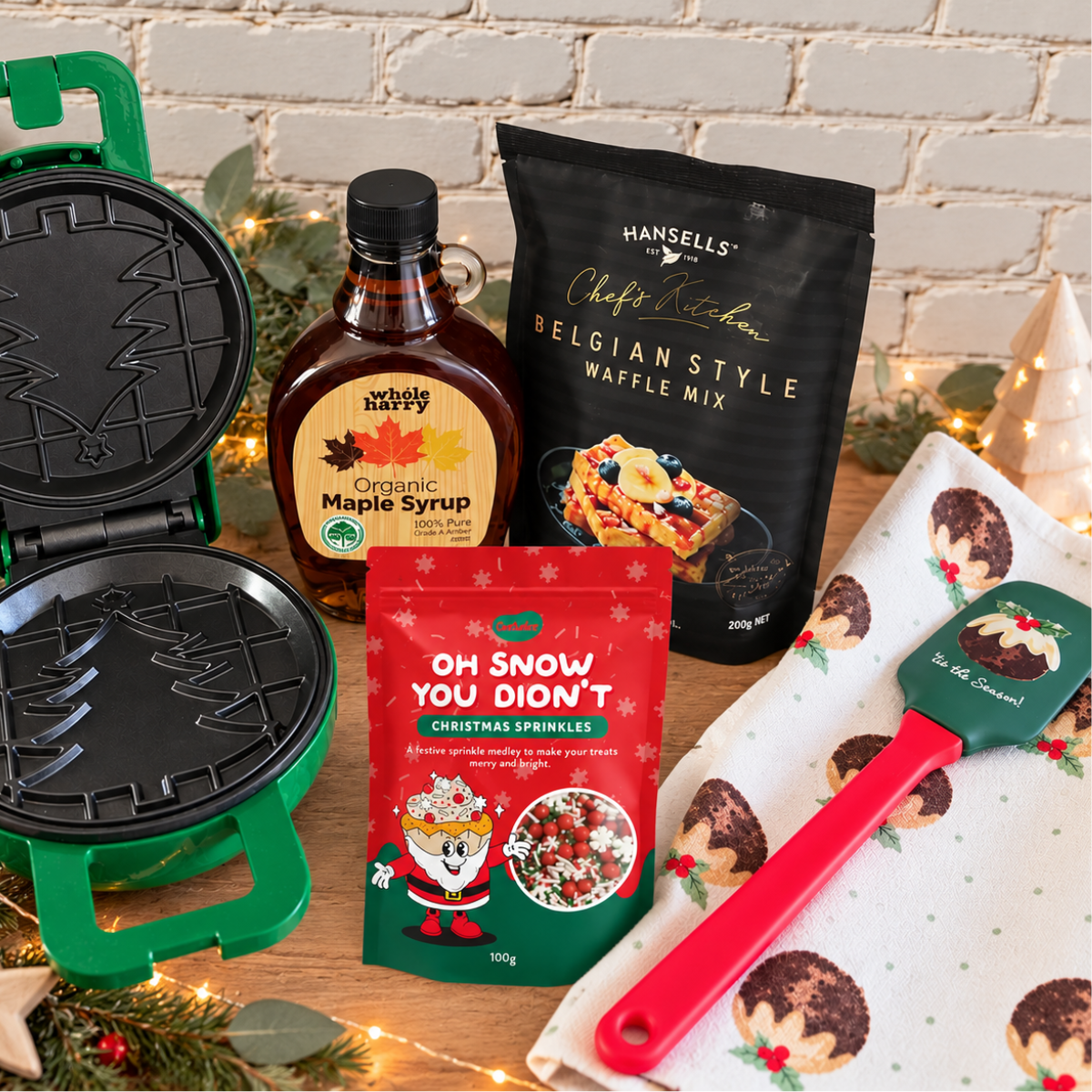Start Christmas morning with waffles!