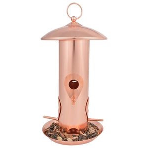 Large Copper Bird Feeder