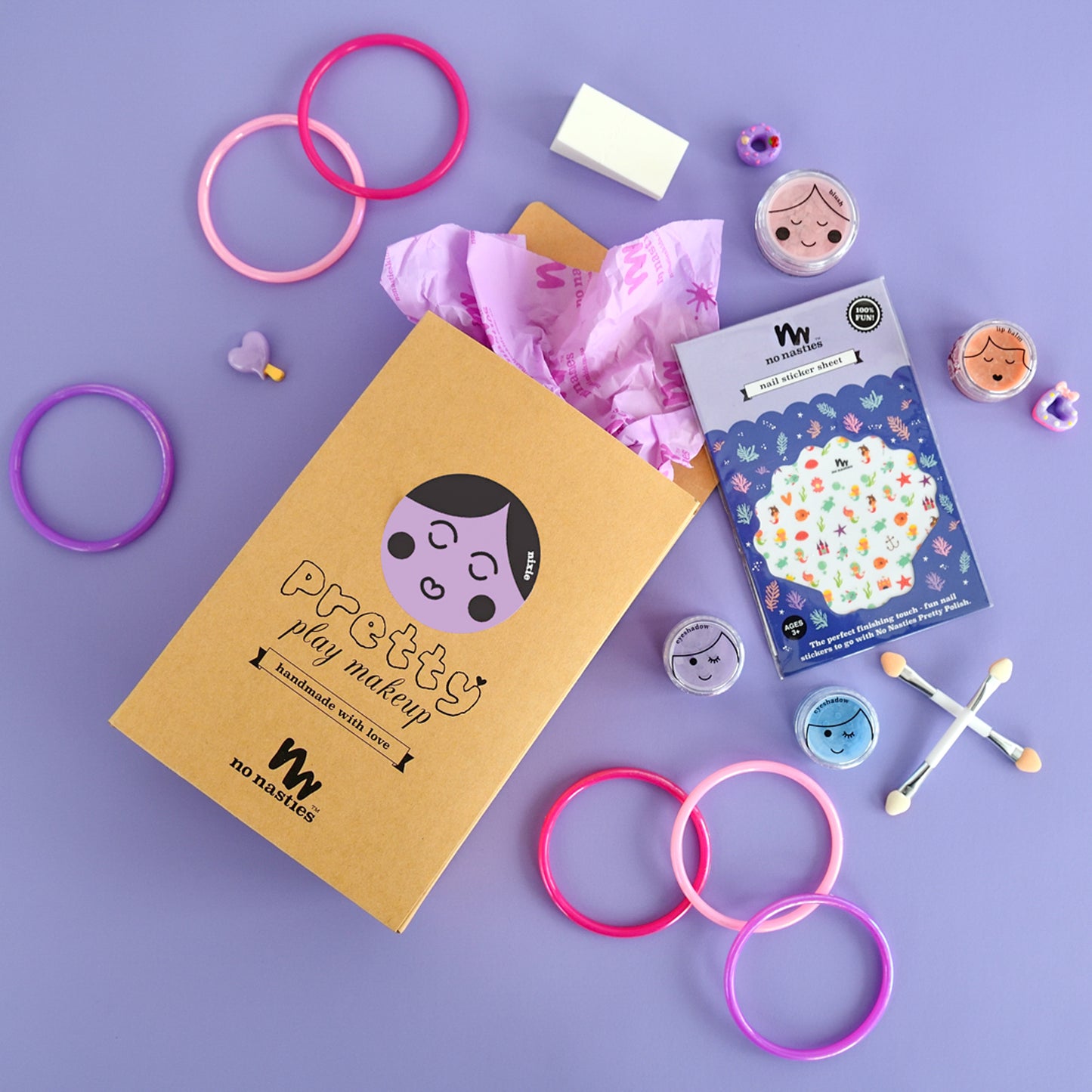 Nixie Purple Pretty Play Kids Makeup Goody Pack