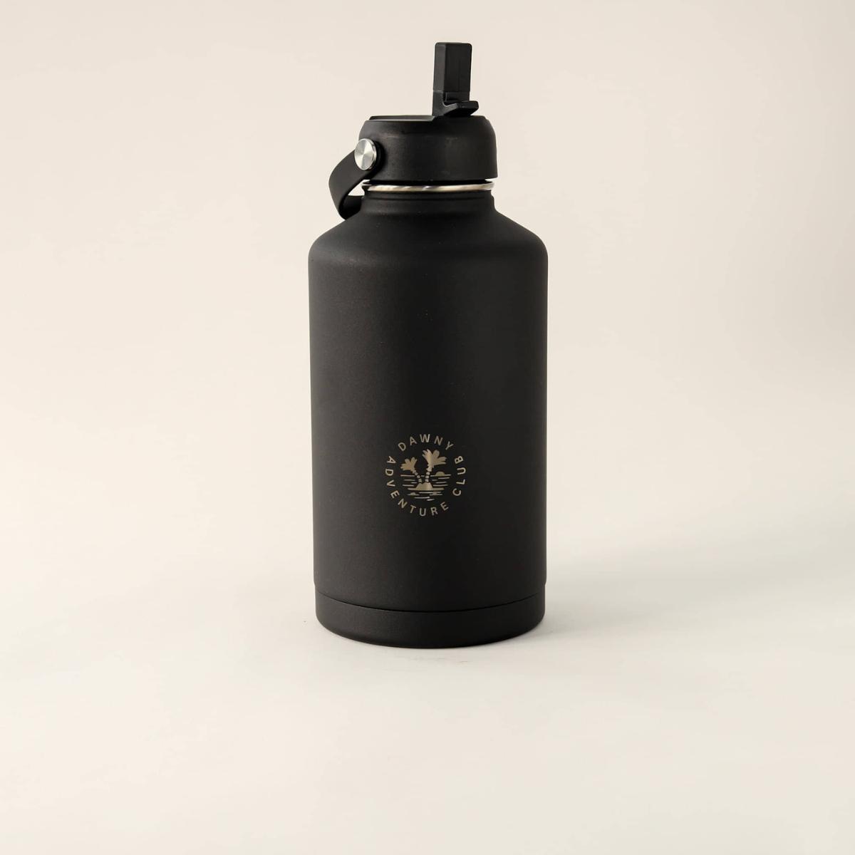 Dawny Adventure Water Bottles 1.9 Litres in Black Sipper with Swing Handle