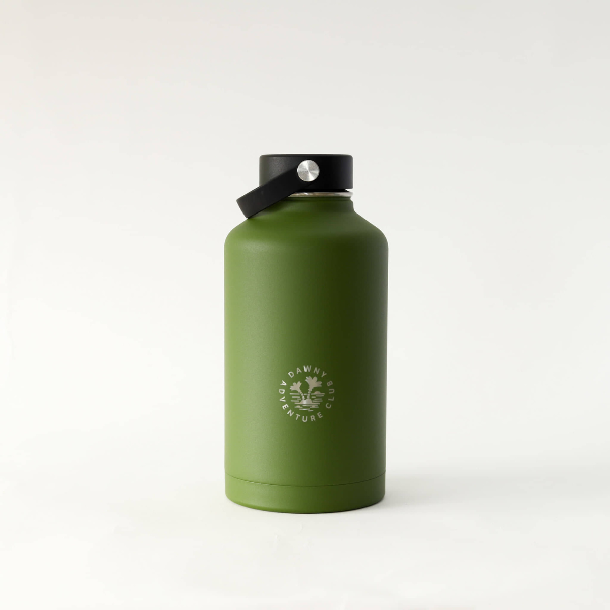 Dawny Adventure Water Bottles 1.9 Litres in Moss Screw Lid with Swing Handle